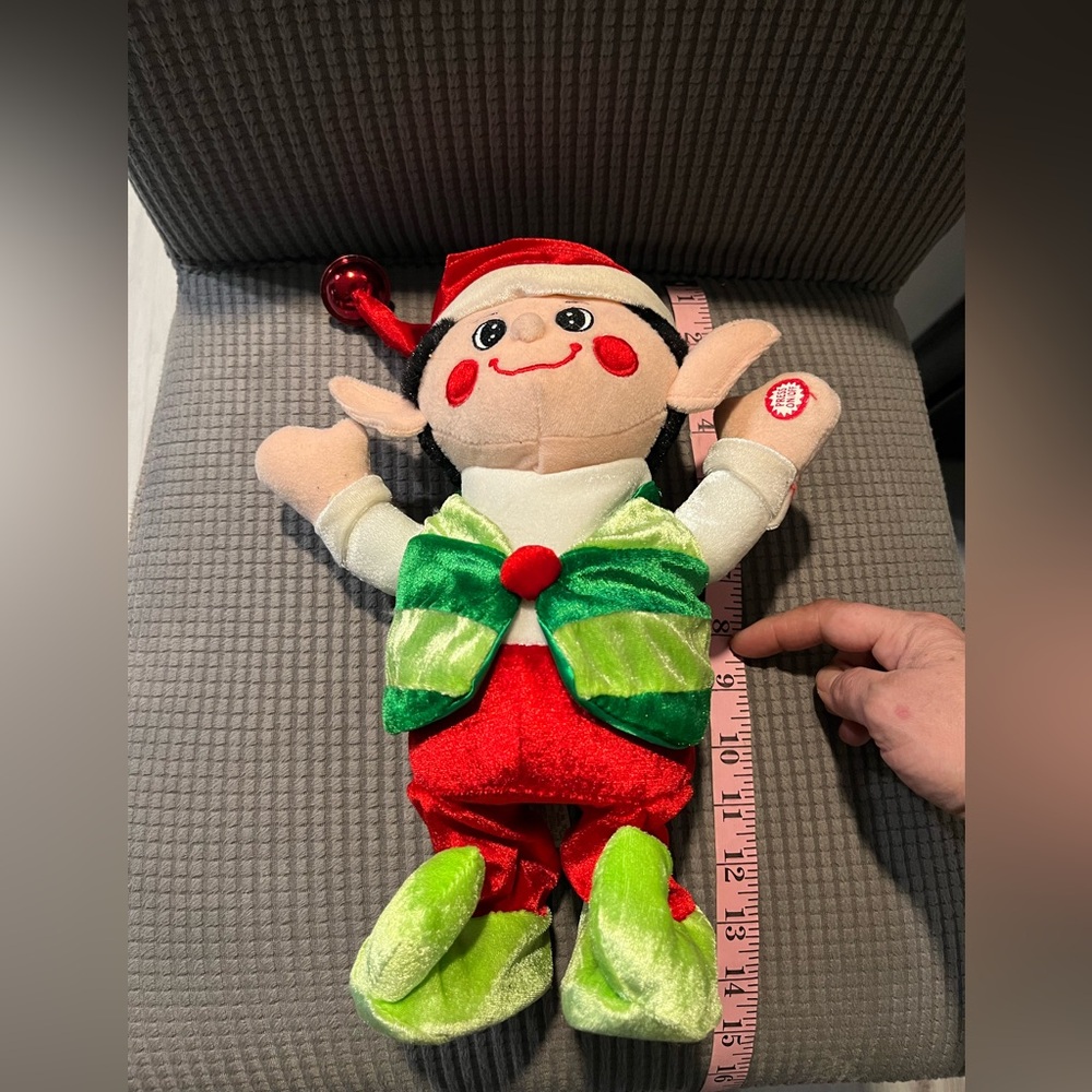 Festive Elf Toy with Red Hat - Picture 5 of 5